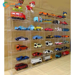 Kệ mica trưng bày mô hình ô tô trong suốt