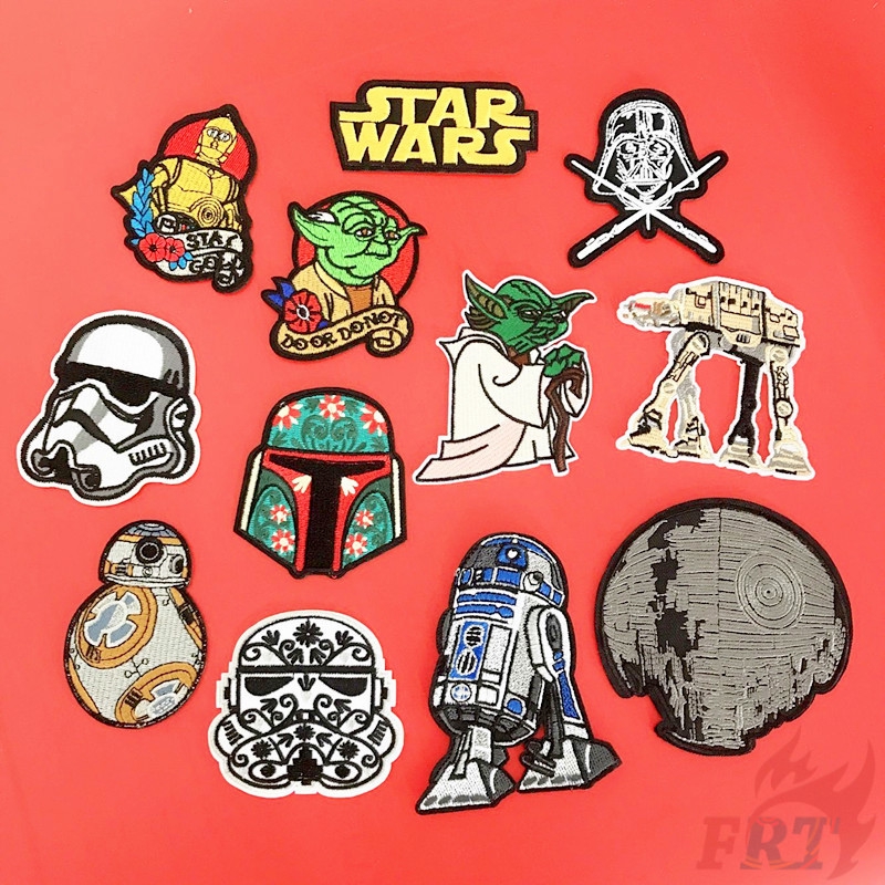 Miếng dán ủi quần áo trang trí họa tiết phim Star Wars