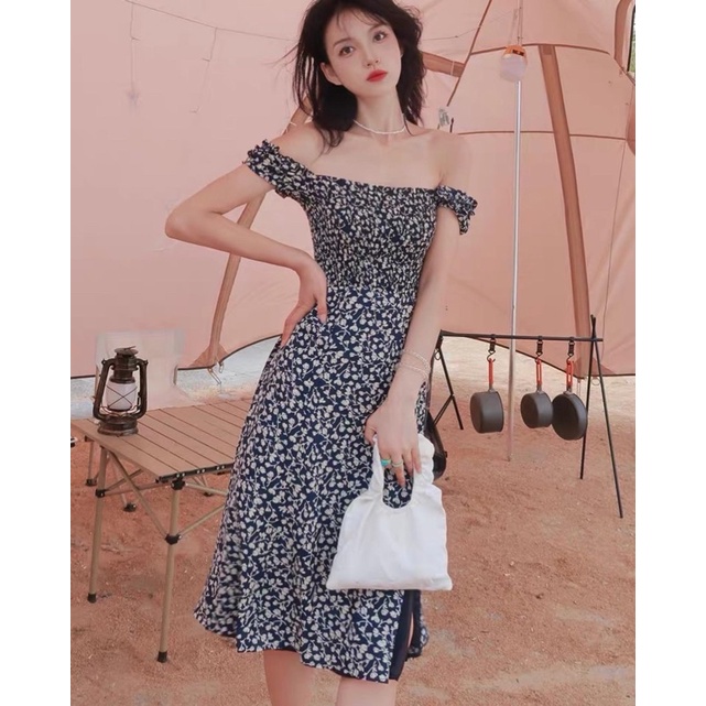 Order 15 ngày- Đầm nhún ngực xẻ tà