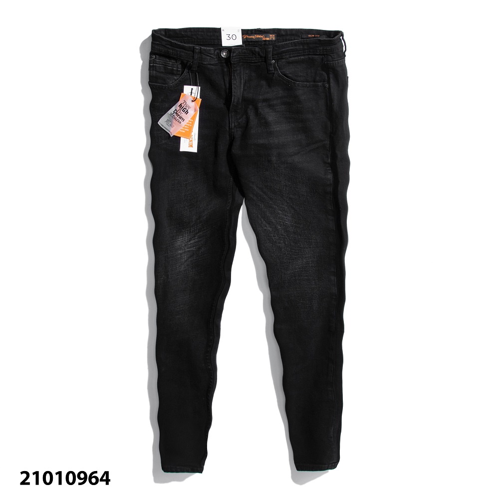 [Mã LT50 giảm 50k đơn 250k] Quần Jeans Nam Dài Just Men Màu Đen Form Slim Fit | BigBuy360 - bigbuy360.vn