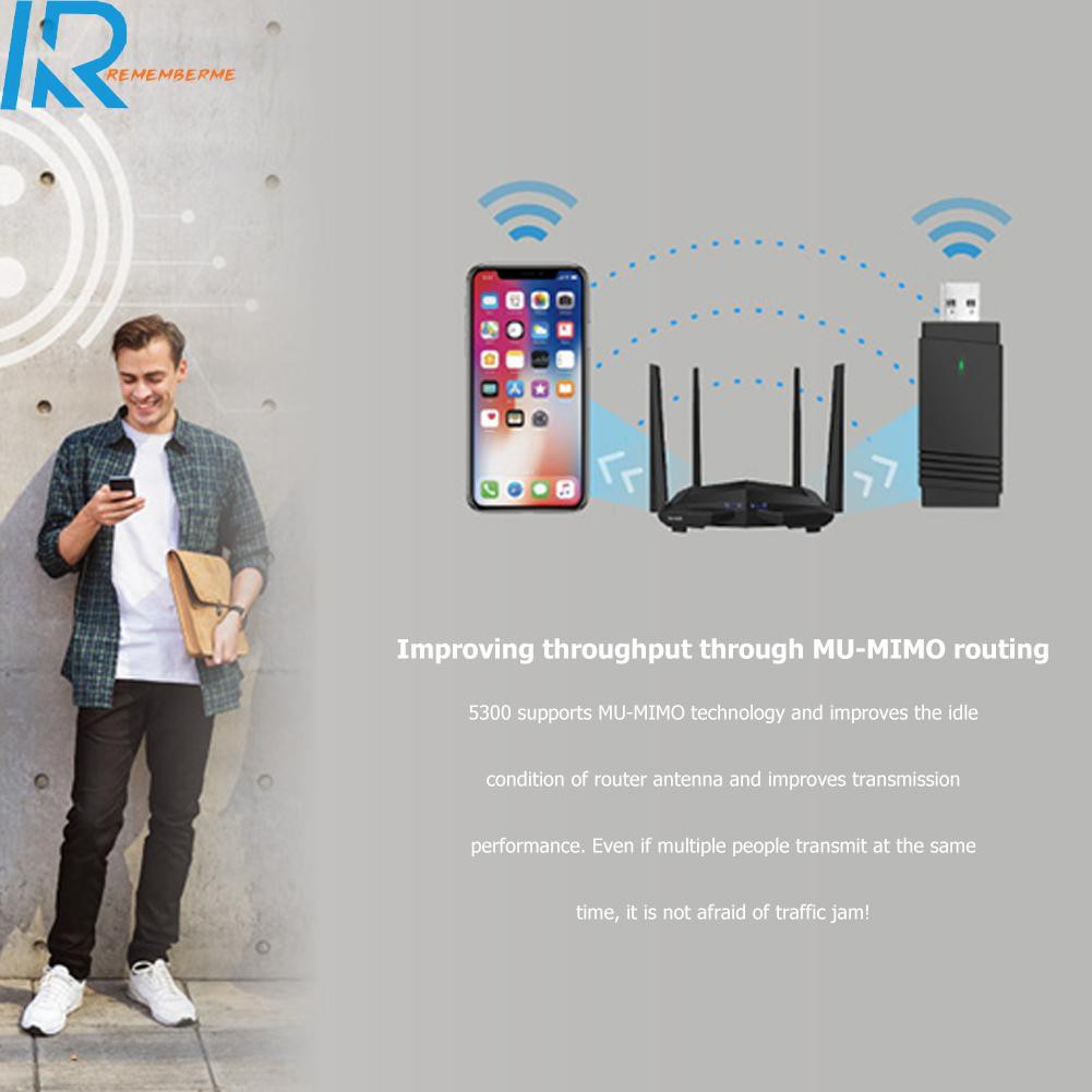 Usb Phát Wifi Băng Tần Kép 1300mbps 2.4ghz / 5.8ghz Bluetooth | BigBuy360 - bigbuy360.vn