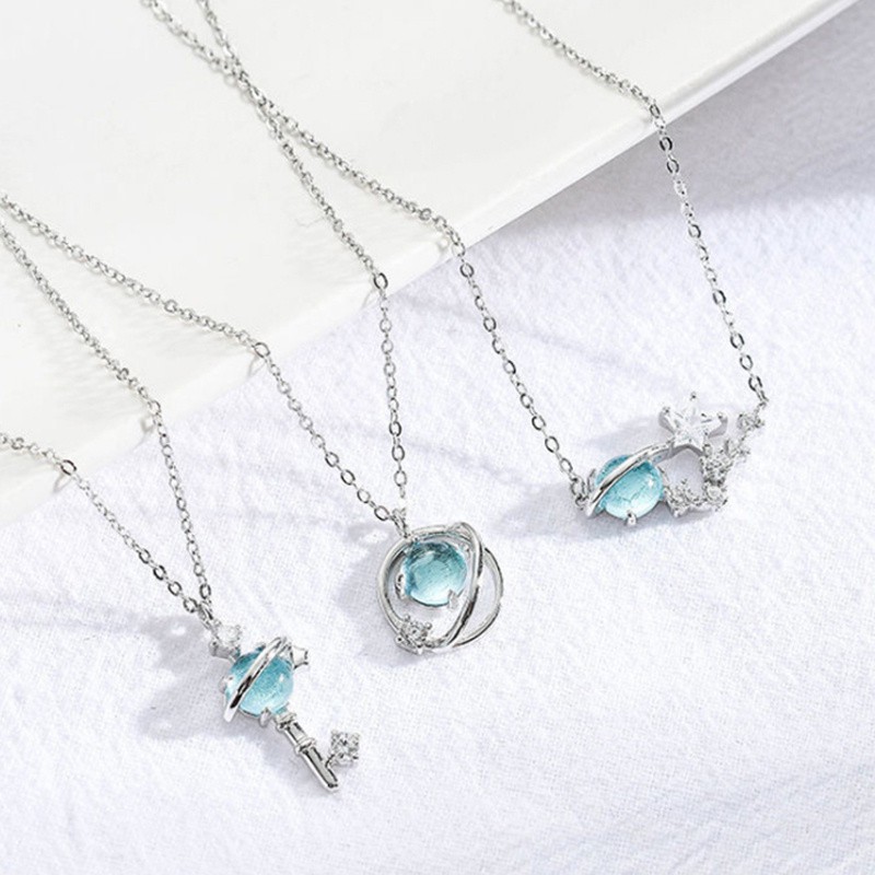 Vòng cổ mặt ngôi sao và chìa khóa phong cách Hàn Quốc dành cho nữ