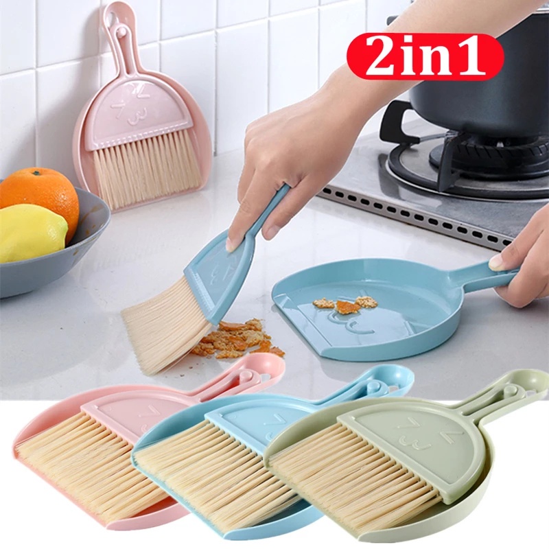 Bộ Chổi Và Đồ Hốt Rác Mini Để Bàn Tiện Dụng