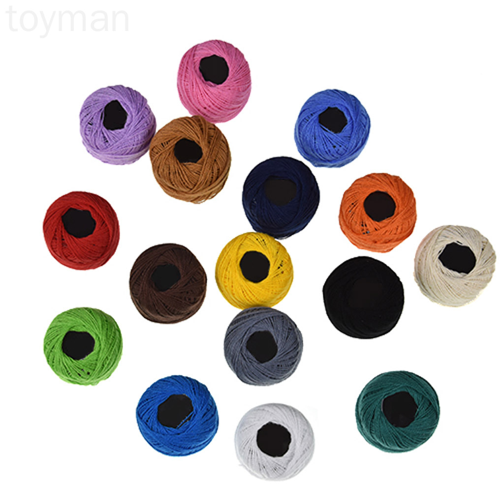Set 16 cuộn chỉ thêu nhiều màu sắc