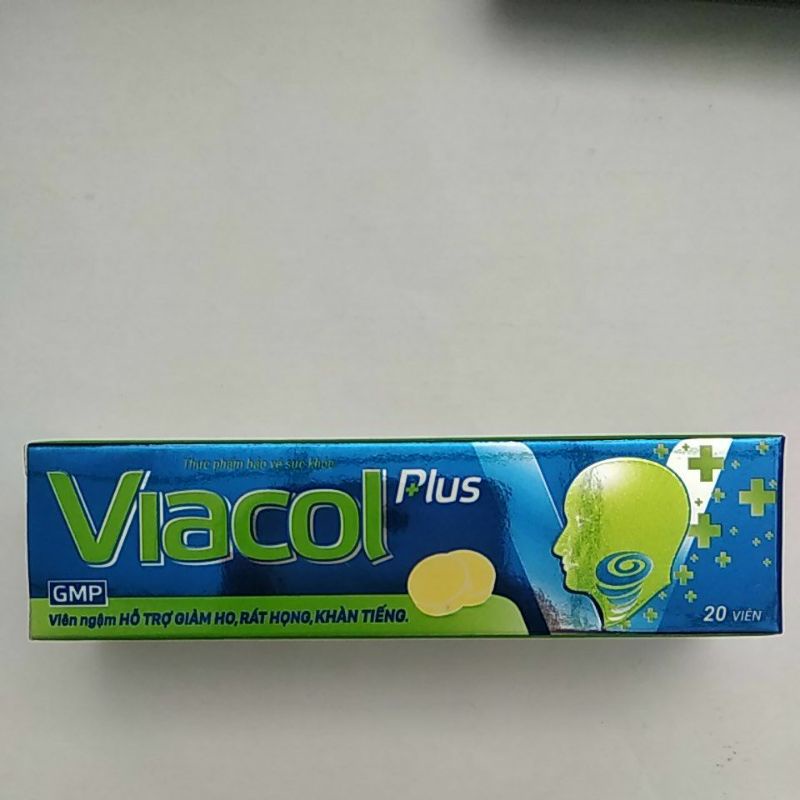 Viacol_ kẹo ngậm giảm ho, rát họng,khàn tiếng (tuýp 20viên)