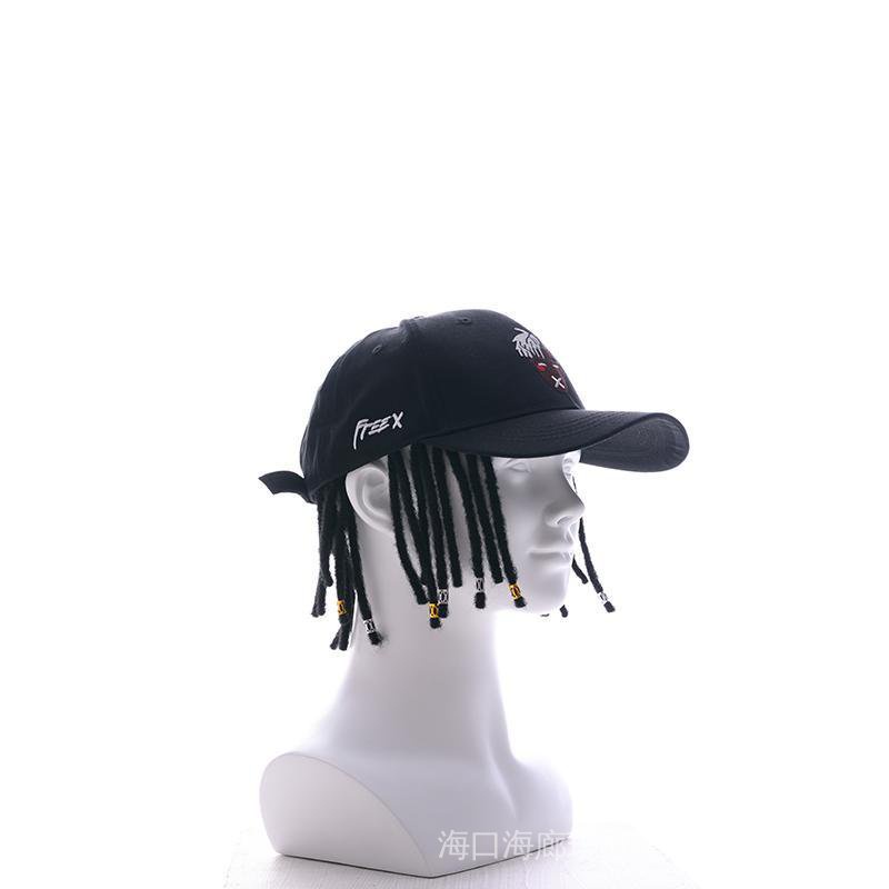 Mũ Lưỡi Vịt Đính Tóc Giả Phong Cách Hip-Hop Dành Cho Nam Nữ