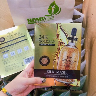 [Hộp 10 miếng] MẶT NẠ VÀNG 24K GOLDZAN SILK Mask