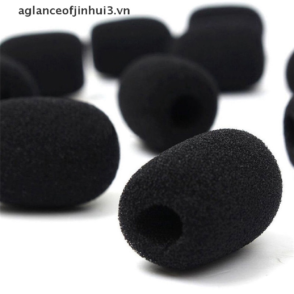Set 5 Mút Xốp Bọc Đầu Micro Chắn Gió Màu Đen