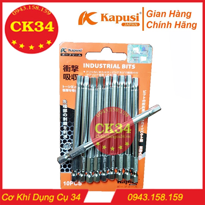 Đầu Lục Giác H5.0mm Cho Khoan Máy Bắn Vít KAPUSI JAPAN