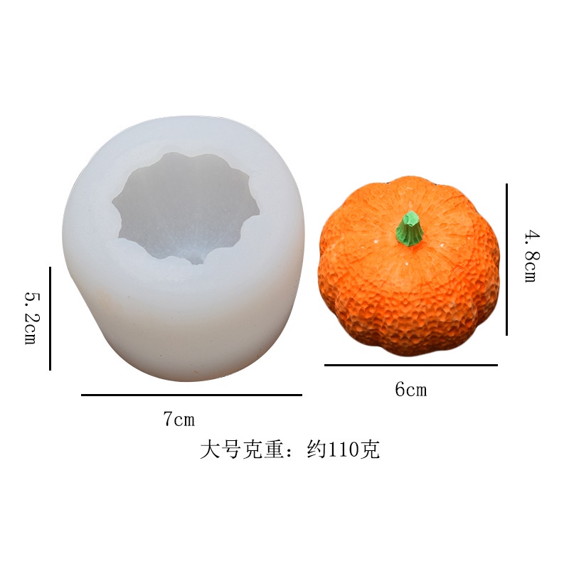 Khuôn Silicone Làm Bánh Hình Bí Ngô