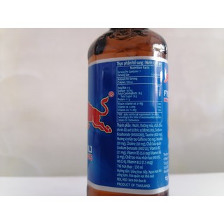[Lốc 10 chai thủy tinh] Nước tăng lực (Bò Húc) Thái REDBULL 150ml (halal)