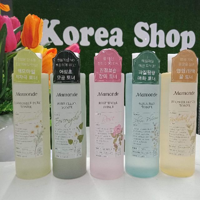 Nước hoa hồng Mamonde đủ loại hàng săn sale rẻ