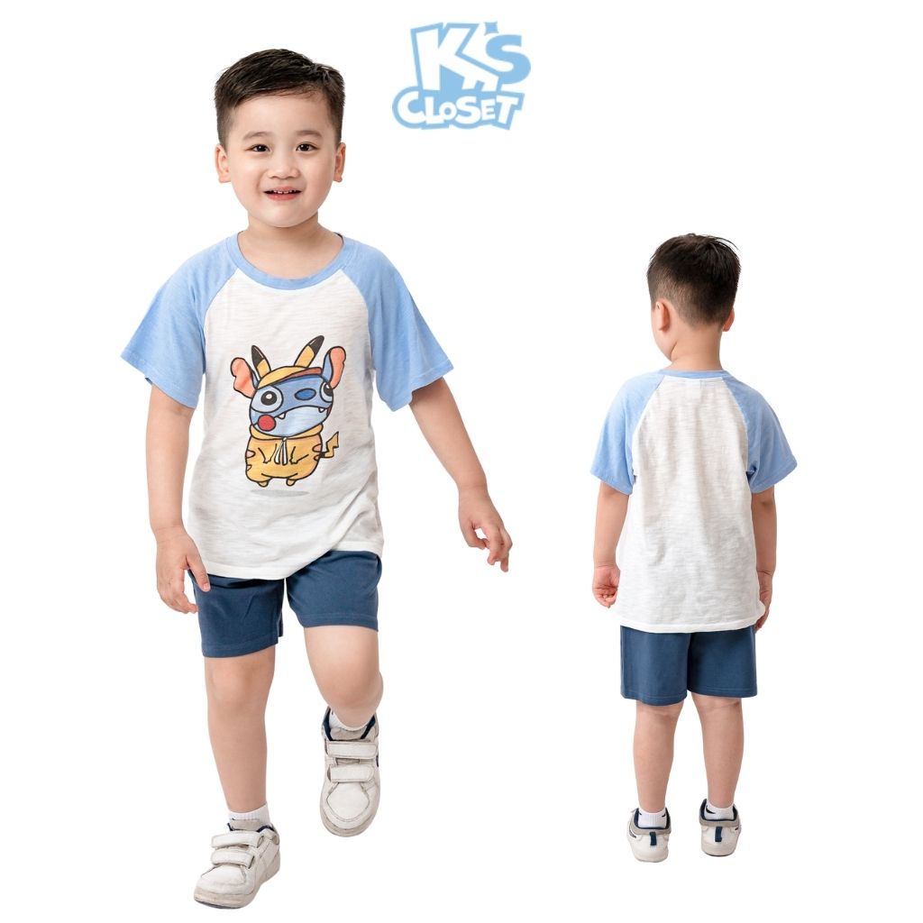 Áo phông bé trai K'S CLOSET chất liệu Cotton thoáng mát E001TWS TMĐT