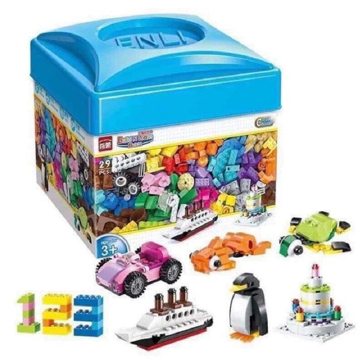 Bộ Lego, Lego Xếp Hình Hộp Vuông 460 Chi Tiết