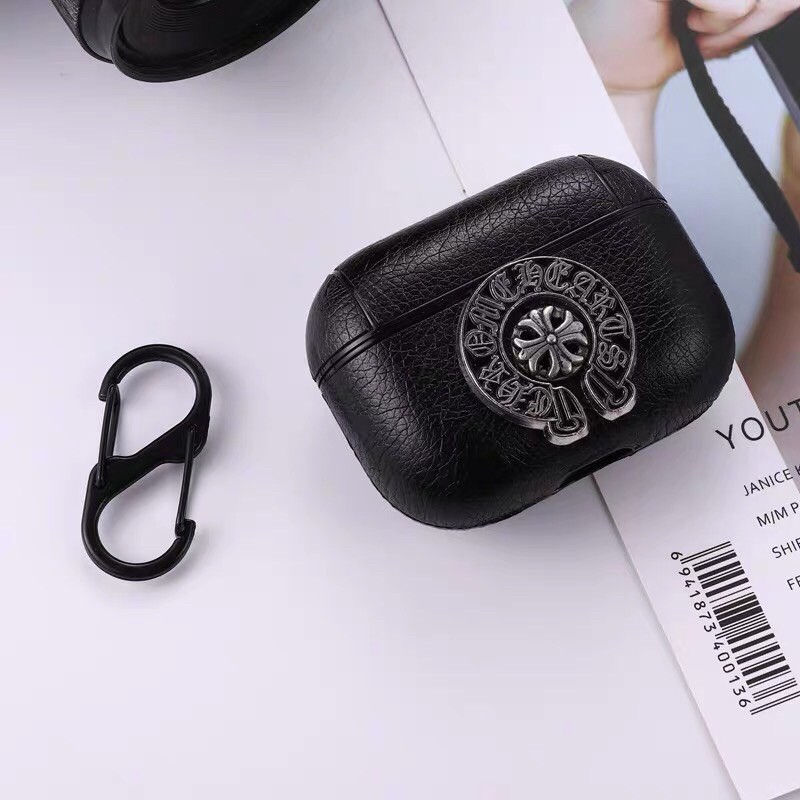 Case - Ốp, vỏ bọc airpod heart chrome cao cấp 1/2 pro