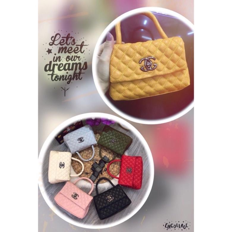 Túi Xách Nữ Ô Trám Da Hạt Mềm Quai Sách Rẻ Đẹp - A&ESHOP 8987978