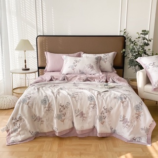 Set chăn ga gối Tencel (chăn chần hè)