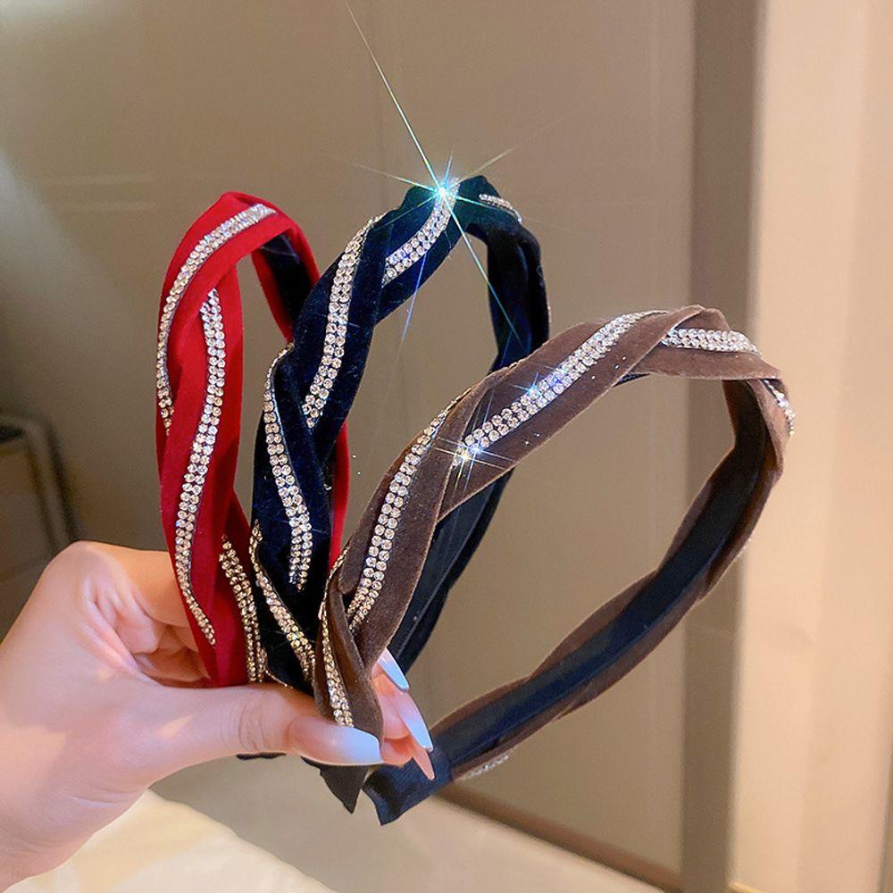 MOCHO Cài Tóc Nhung Bện Thanh Lịch Cho Nữ