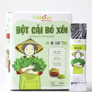 Bột cải bó xôi hữu cơ Dalahouse 60gr nguyên chất sấy lạnh, đạt tiêu chuẩn Châu Âu [NHADAU]