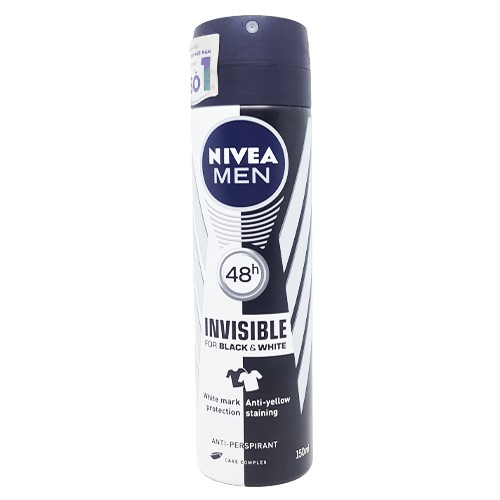 Xịt khử mùi Nivea Black & White 150ml