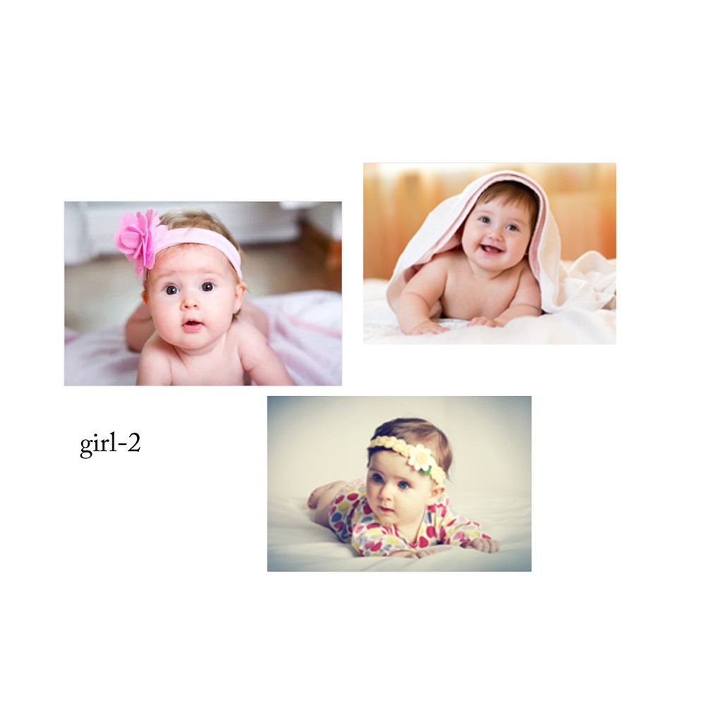 DEAL SỐC - Combo 3 tranh dán bé sơ sinh cho mẹ bầu ngắm