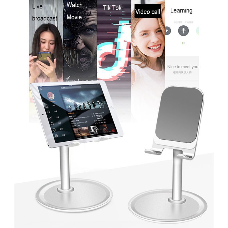 Giá đỡ điện thoại để bàn có thể điều chỉnh được tiện dụng thích hợp cho iPhone và Samsung