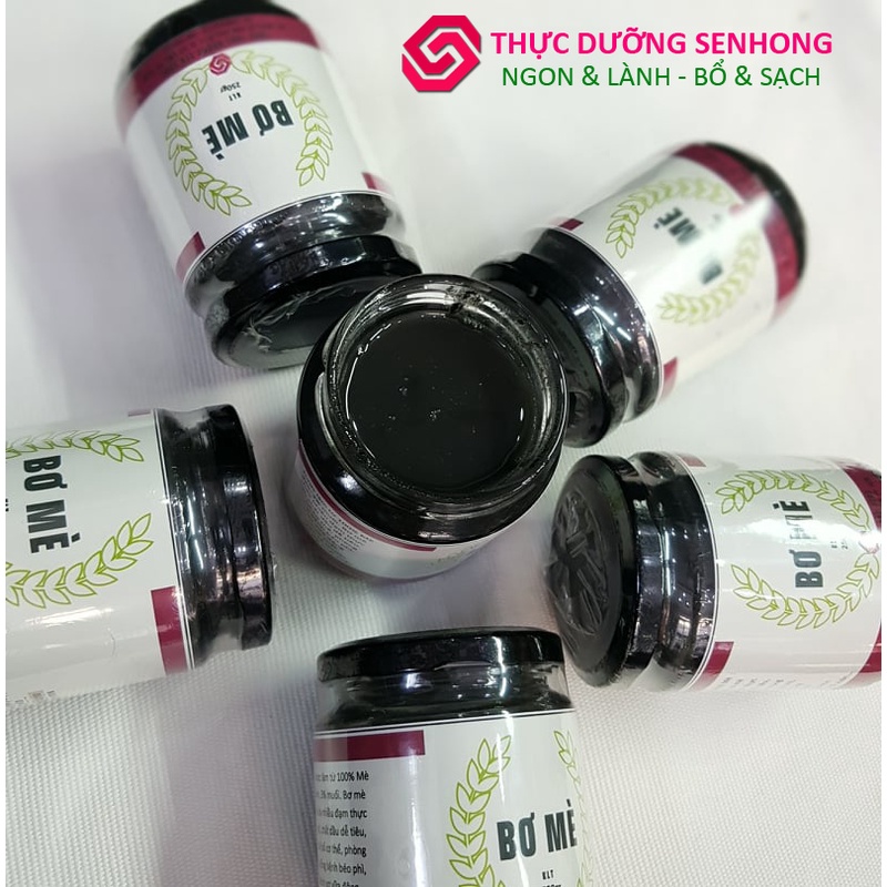 Bơ mè đen mè đen nguyên chất, không đường, không gia vị, không chất bảo quản.