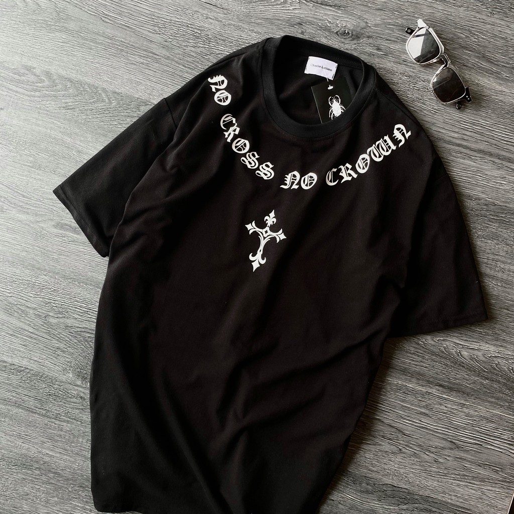 Áo thun tay lỡ No Cross No Crown , áo thun cotton nam nữ unisex , MSW Town | BigBuy360 - bigbuy360.vn