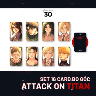 Sum.mer30 - set 16 card bo góc aot attack on titan - isayama hajime - đại chiến titan manga