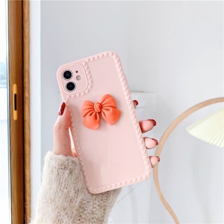 Ốp lưng iphone silicon nơ đáng yêu tiểu thư