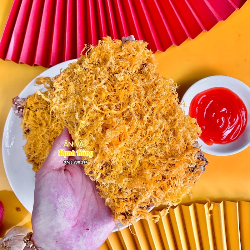 Cơm cháy gạo lứt siêu chà bông Mạnh Hùng
