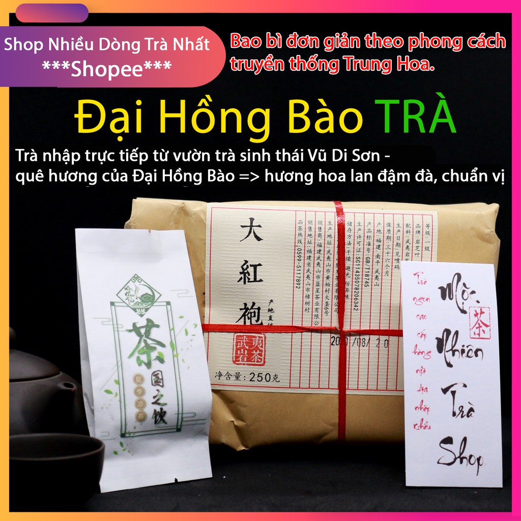 Trà Ô Long Đại Hồng Bào ,7 gram DÙNG THỬ