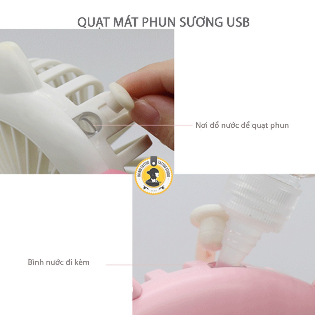 Quạt mini cầm tay sương tự động | BigBuy360 - bigbuy360.vn