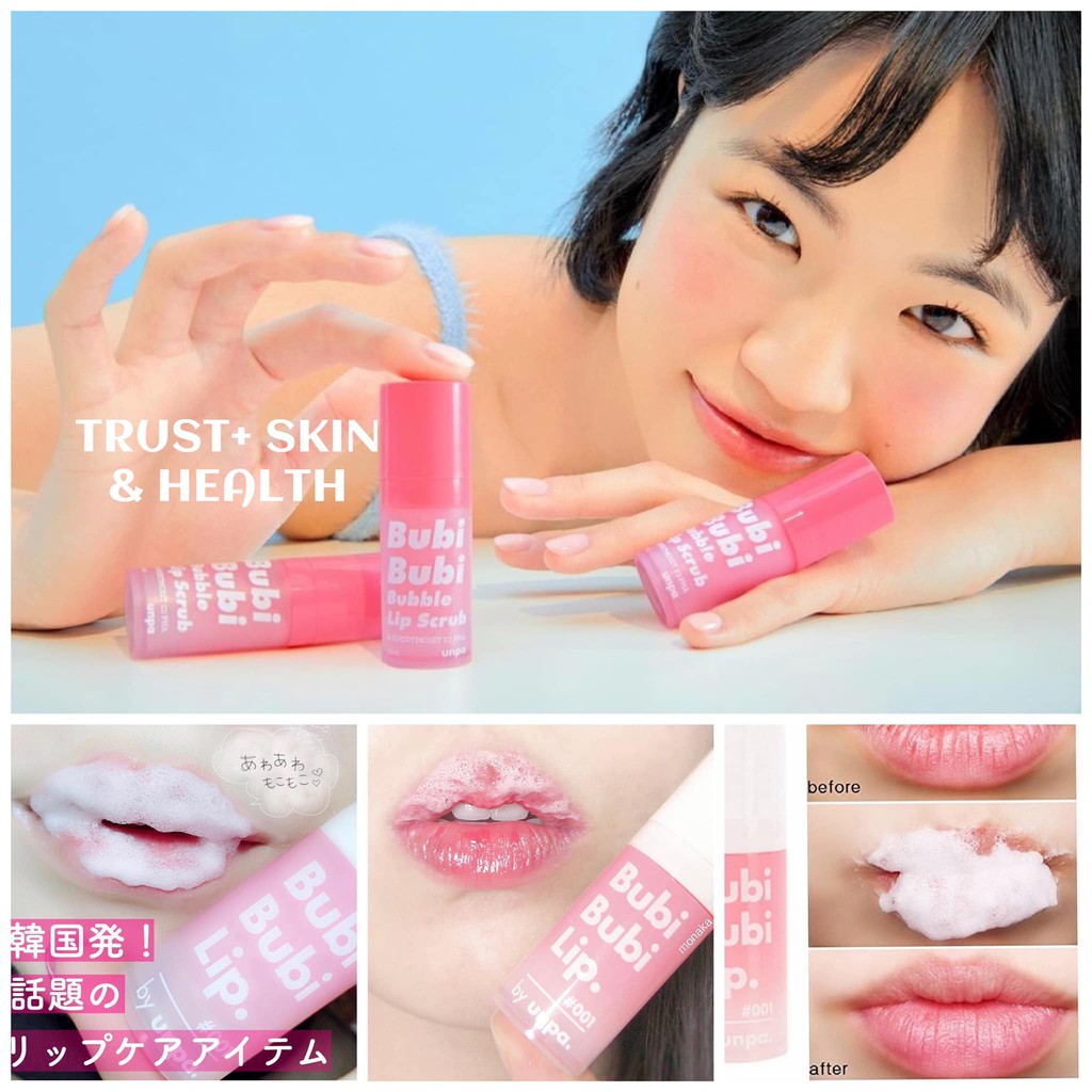 TẨY DA CHẾT MÔI UNPA BUBI BUBI LIP ĐÃ ĐÁP KỆ TRUST+ ❤️❤️❤️