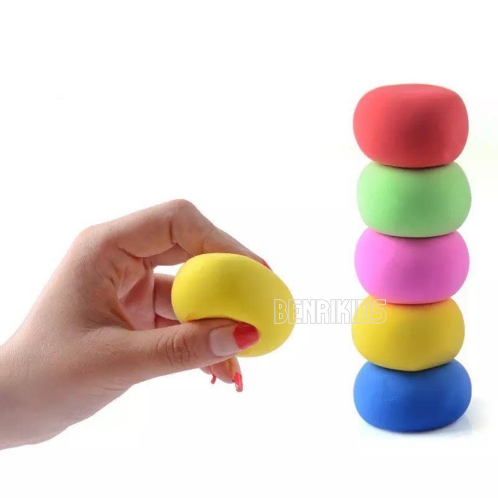 Bộ 6 Màu Đất Nặn Làm Từ Bột Mì Tự Nhiên, An toàn + 6 Khuôn Màu Sắc, Sáng Tạo Giúp Bé Phát Triển Trí Tuệ