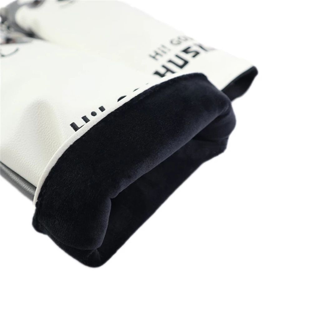 Vỏ bọc đầu gậy đánh golf bằng da PU họa tiết hoạt hình husky dễ thương
