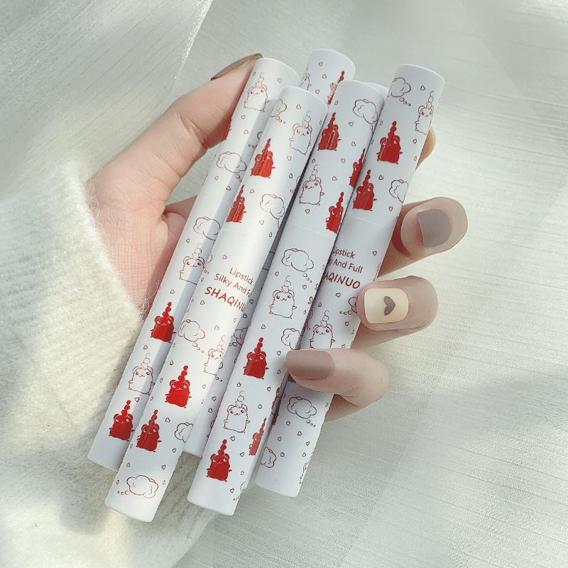 (Hàng Mới Về) Son Kem Lì Mịn Mượt Như Nhung Thiết Kế Hình Gấu Dễ Thương | BigBuy360 - bigbuy360.vn