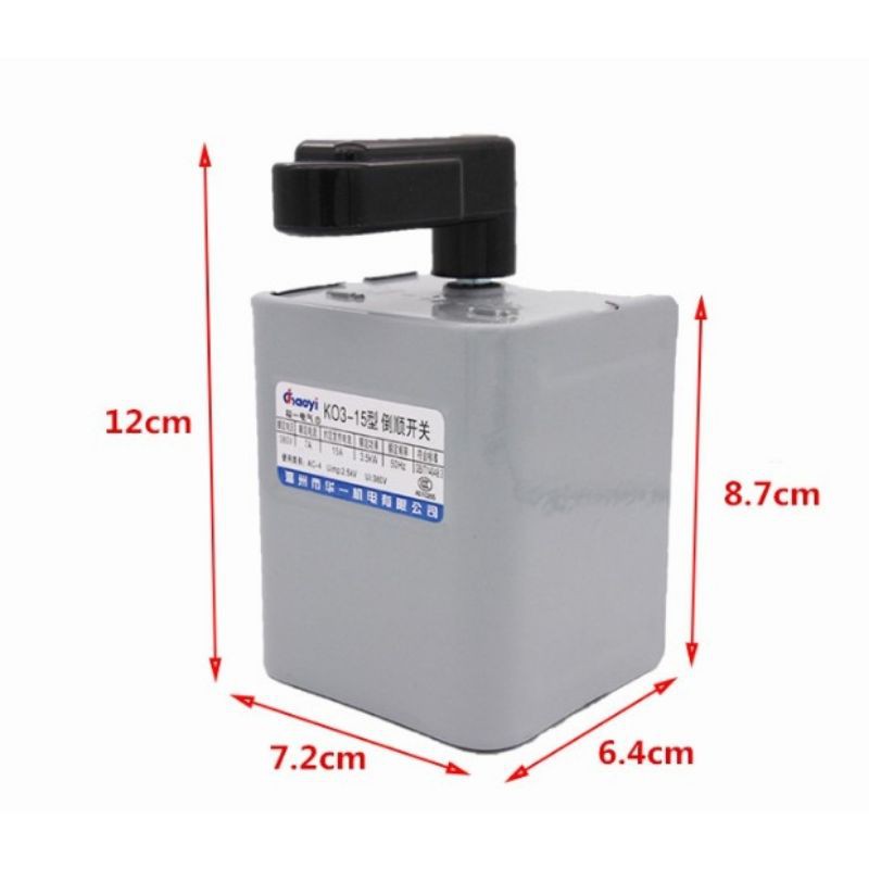 Cầu dao máy tiện Chaoyi KO3-15, KO3-30, KO5-M-32 đảo chiều động cơ điện