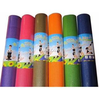 Thảm tập Yoga 2 lớp TPE 183*63*6mm dày 6mm, thảm tập Gym chống trơn trượt và không thấm mồ hôi siêu đẹp