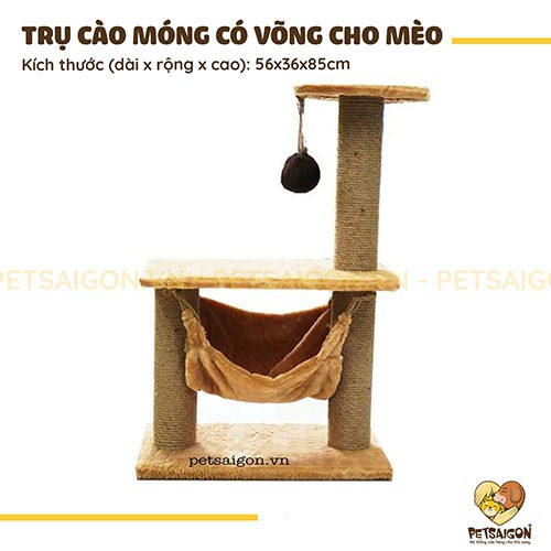 TRỤ CÀO MÓNG CÓ VÕNG DÀNH CHO MÈO