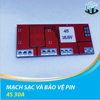 MẠCH SẠC VÀ BẢO VỆ PIN 4S 30A  lithium