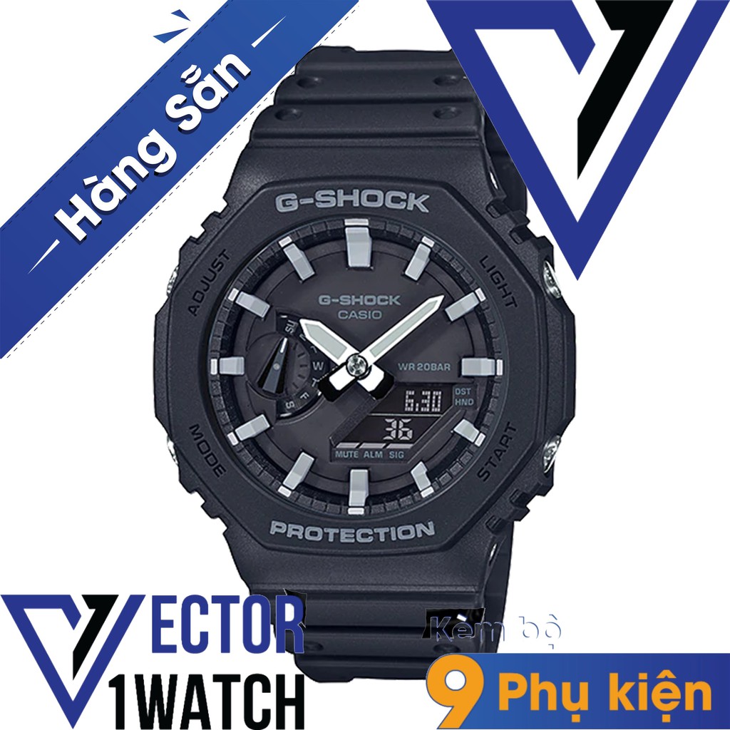 Đồng hồ thể thao nam nữ G-Shock GA-2100-1A Full phụ kiện