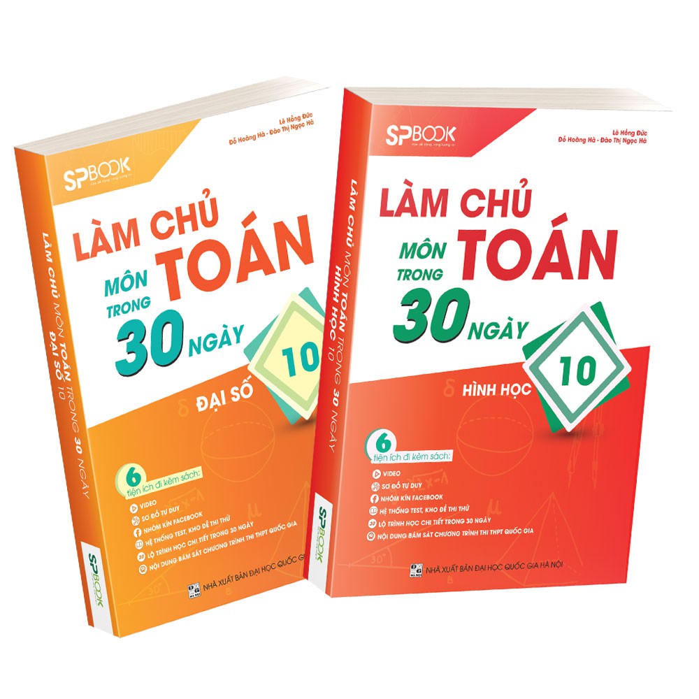 Sách - Combo Làm Chủ Môn Toán Trong 30 Ngày Lớp 10