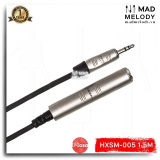 Hosa Pro Headphone Adaptor Cable HXSM-005 (1.5m) (REAN 1/4in TRS - 3.5mm TRS) [Dây cáp nối dài tai nghe, NEW chính hãng]