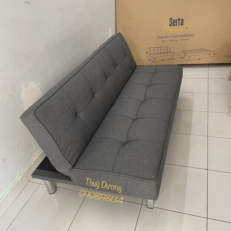 Giao hàng toàn quốc - Sofa Giường- Sô pha Bed hàng xuất khẩu châu Âu chân kim loại mạ Crom