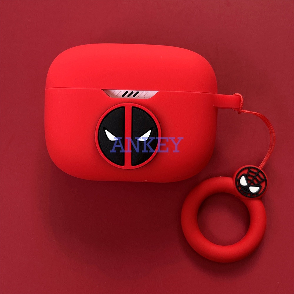 JBL TUNE 215 / Wave 200 / T280 X / Live 300 / T130NC T230NC TWS Case Hộp Đựng Tai Nghe Nhét Tai Silicon Chống Rơi In Hoạt Hình Deadpool