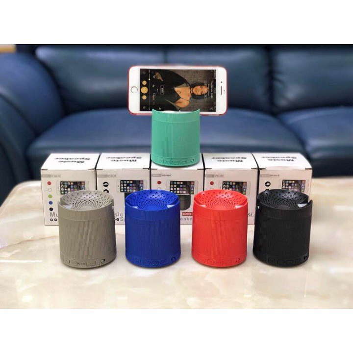 LOA BLUETOOTH MINI XQ3 KIÊM GIÁ ĐỠ ĐIỆN THOẠI ( Màu Ngẫu Nhiên )