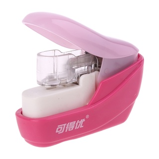 De No for Staples Nail Free Stapler Mini Paper Book Binding Stapling Machine Staple