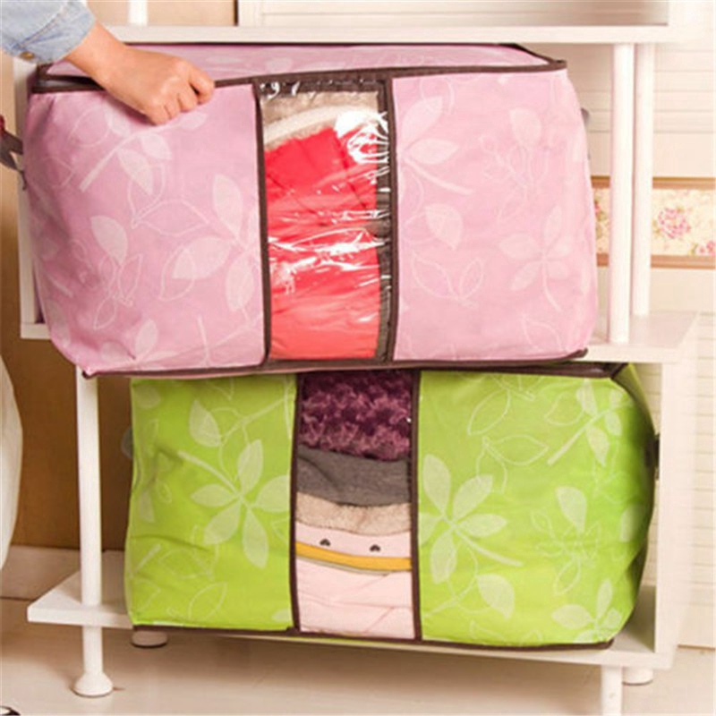 Gối lưu trữ túi quilt Túi lưu trữ không dệt có thể gập lại dung lượng lớn