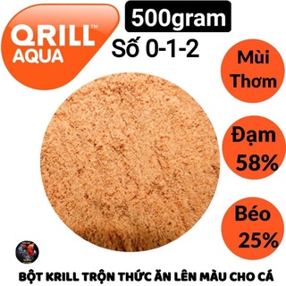 Bột krill cho ăn trực tiếp hoặc làm nguyên liệu trộn thức ăn cho cá lên màu